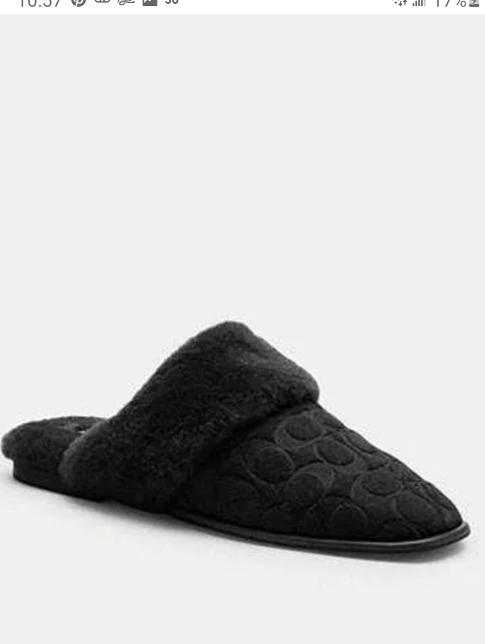 COACH SIGNATURE SHERPA MULES